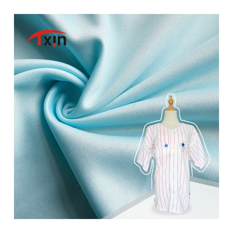 
160gsm DTY75D36F 100% polyester knitted mesh fabric for tshirt 