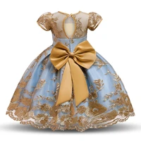 

new style girls frock designs half sleeve kids ball gowns lace applique children clothes little girl birthday party dress