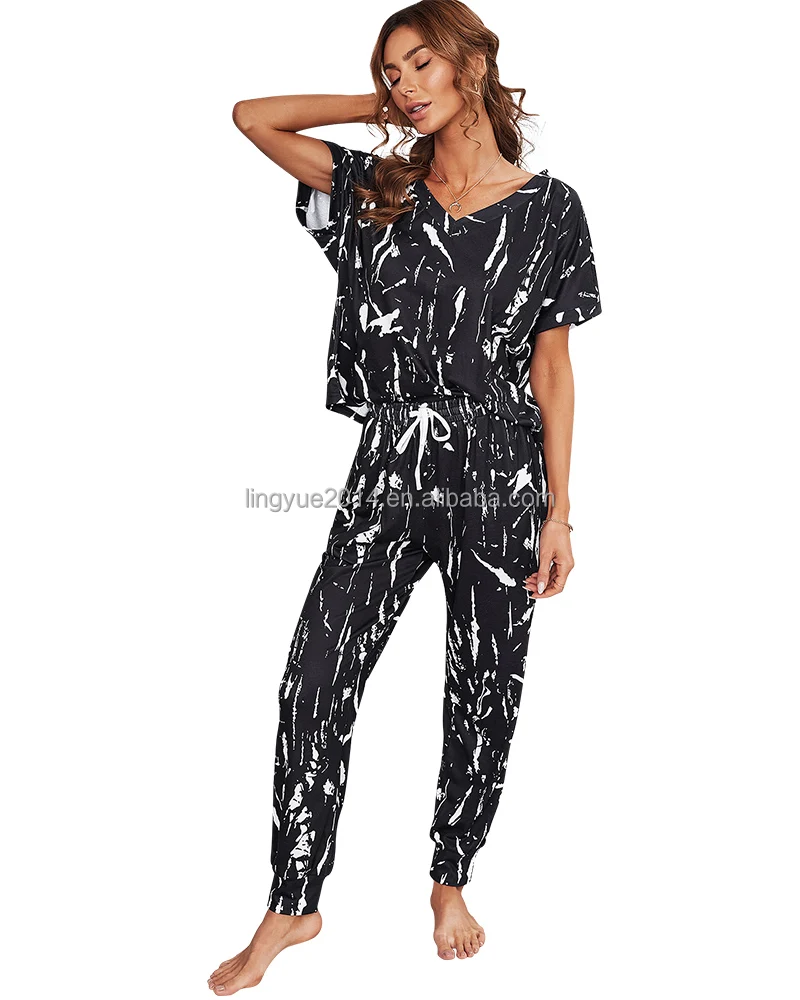 

Chinese Manufacturer Hot Style Loose Long Sleeve Tie Dye Tracksuit For Women