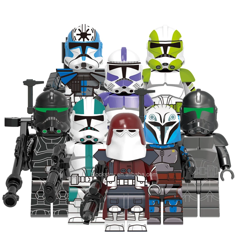 

New X0323 SW Movie Galictic Marines 187th Legion Trooper Jesse Wars Mini Action Building Block Bricks Figure Collection Toy