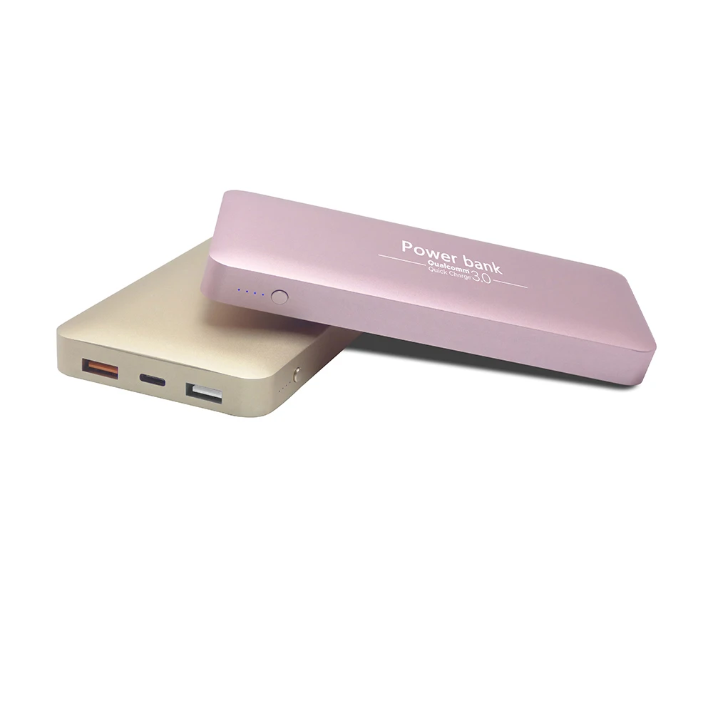 

PD18W 16000mAh Fast Charge Power Bank with QC3.0 Power Bank for Laptop, Black, silver