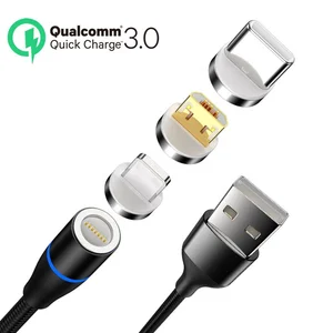 Factory 3A fast charging magnetic usb charging cable