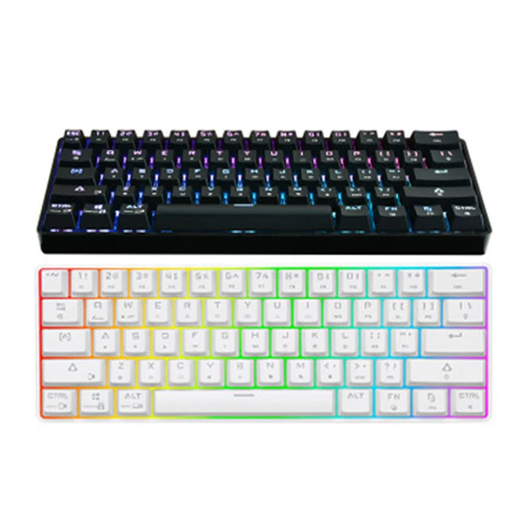 

ABS Factory Directly Selling Plastic White Black Play Games Mini Gaming Keyboard