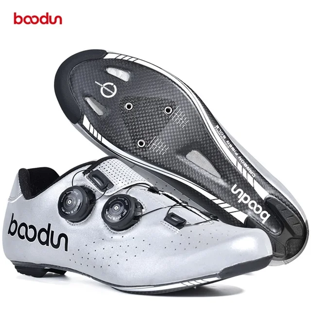 

Breathable China manufacturer cycling shoes wholesale road bike carbon shoes bicycles shoe for high standard zapatillas ciclismo, Silver