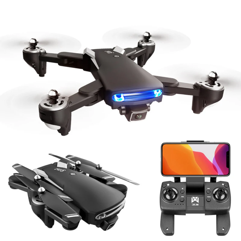 

4K HD dual camera 5G Wifi GPS positioning smart follow mode Foldable drone flight time 20min RC Quadcopter toy KK7 rc drone, Black white blue