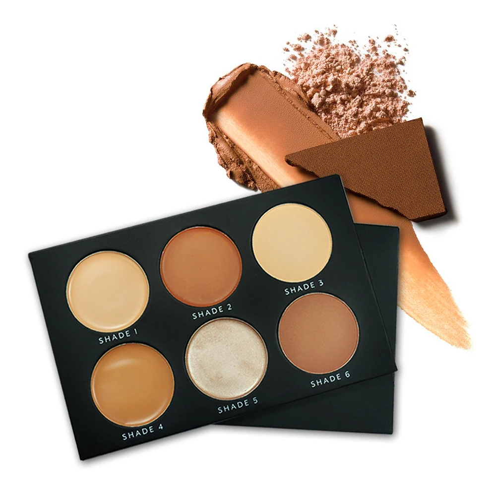 

Wholesale Makefay Cosmetics 6 Color Face Concealer Palette, 6 colors