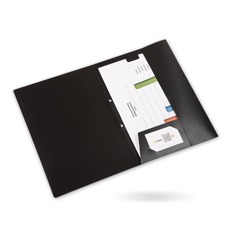 
TOPTAEM A4 PP plastic office conference presentation folder with pockets, portfolio file folder 