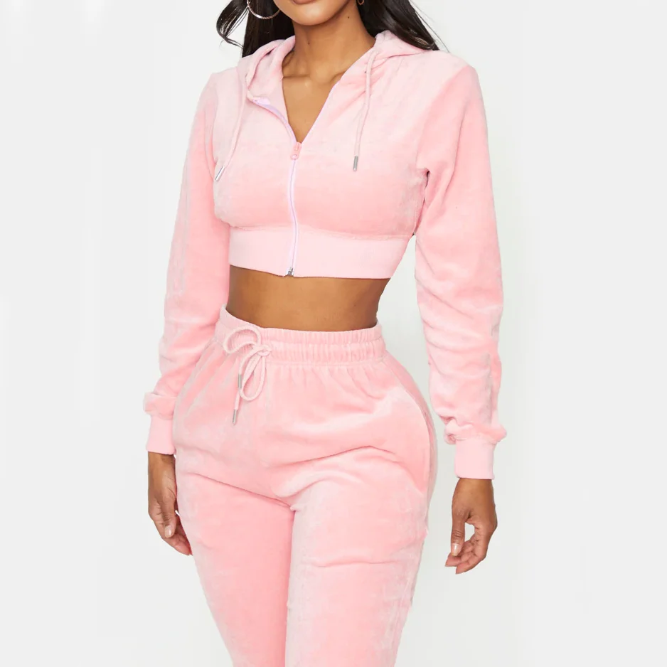 

Wholesale Custom Long Sleeves Hoodies Custom Pink Full Zipper Super Soft Cotton Sweatshirts Hoodies For Women