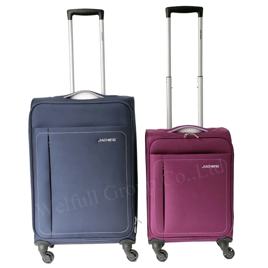 

new custom design 3 piece trolley luggage set, Grey/purple or customized