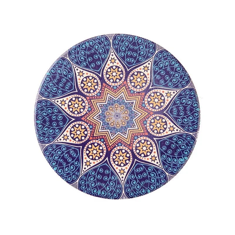 

Ceramic coaster custom beverage mat Datura series Round coaster, Customized