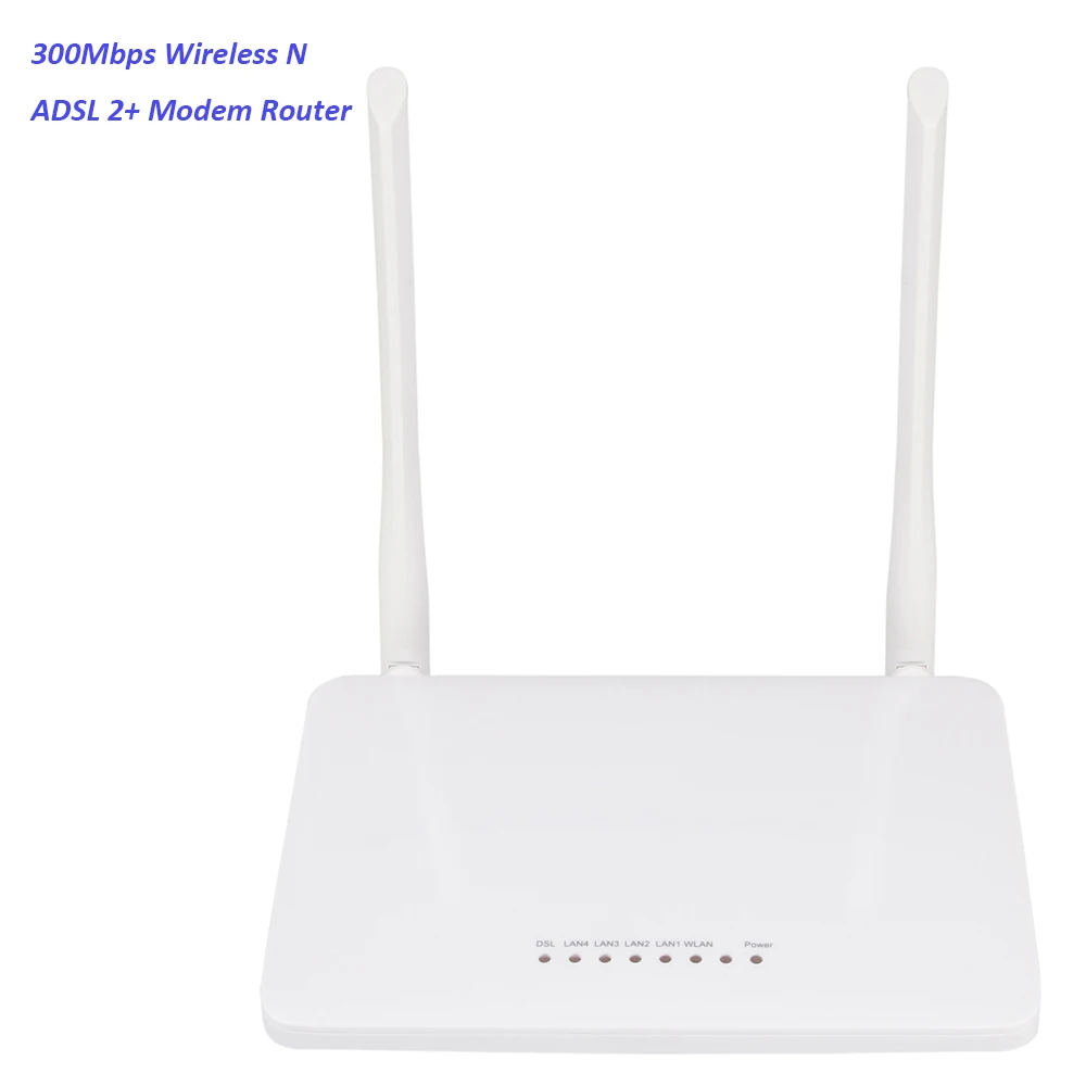 

Toplinkst Original factory price 300Mbps Wireless-N wifi ADSL 2 Modem Router combo, White, black,