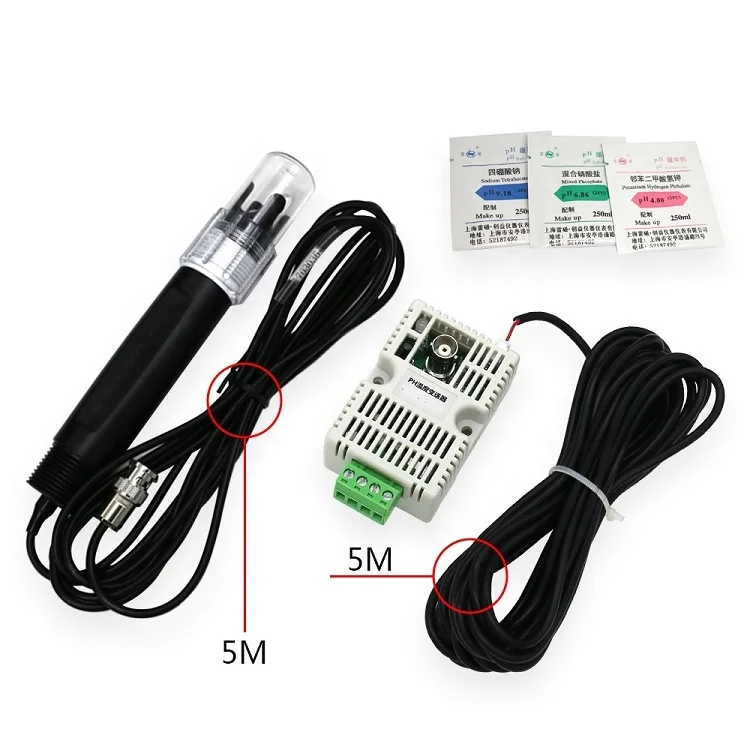 

BGT-D718-PH Water Quality Monitoring 4-20mA 0-5V RS485 Modbus PH Transmitter Water PH Sensor for Agriculture Irrigation