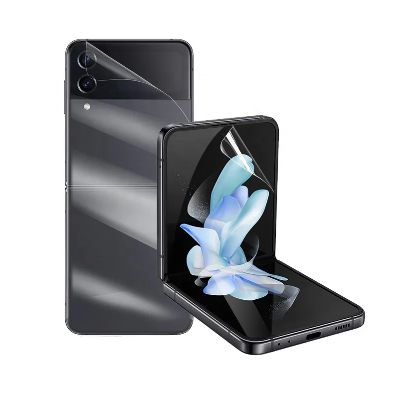 

120*180mm Phone Front Screen Film Hydrogel Film Screen Protector Nano TPU for SAM Galaxy Z Flip 3 Flip 4 W23 Flip Mobile Phone