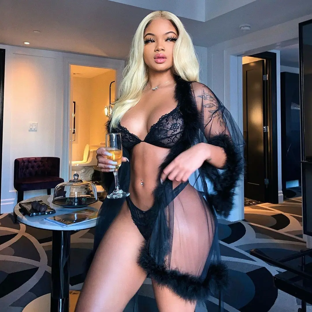 

Sexy Night Wear Lace Transparent Mesh Robe With Feather Sleepwear Dress For Women, 2 colors