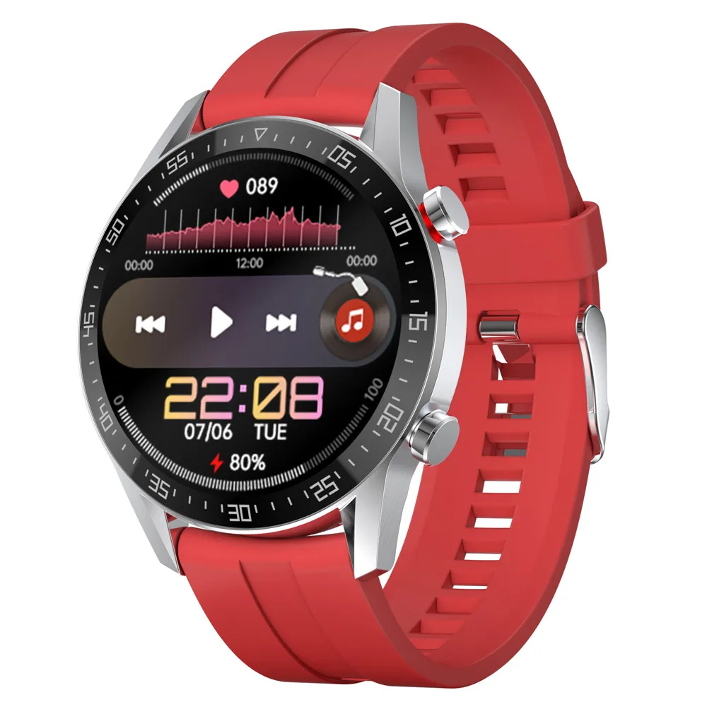 

Hot sale SK7 plus smartwatch Steps counting Sedentary reminder Message notification Music control Full touch screen smartwatch, Black red
