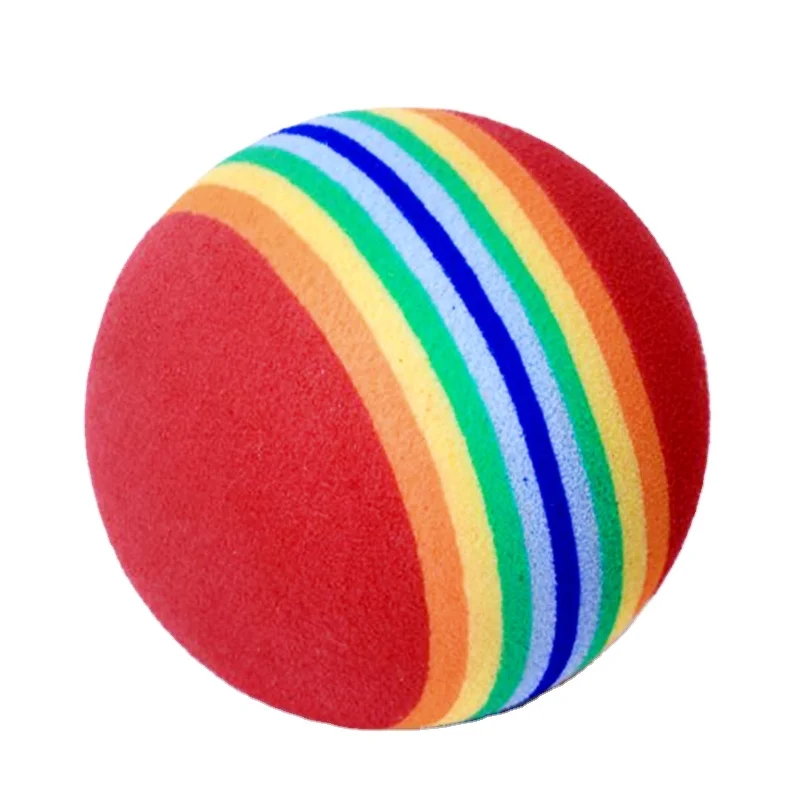 

Soft Golf Sponge Color Solid Ball Children Toy Ball Junior Indoor Golf Practice EVA Rainbow golf balls, Customized