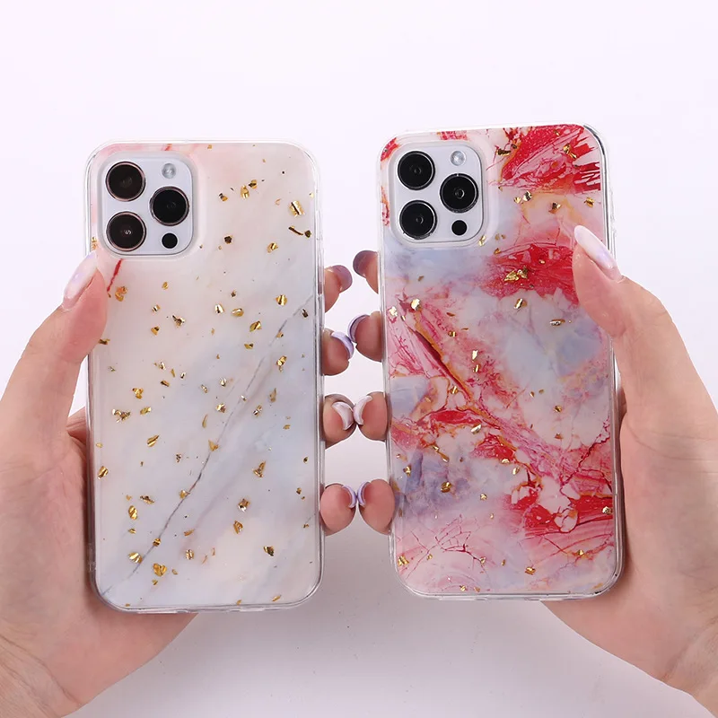 

Luxury Glitter Gradient Marble Texture Phone Case For iPhone 12 Mini 11 Pro XR XS Max X 7 8 Plus SE TPU Soft Silicone Back Cover