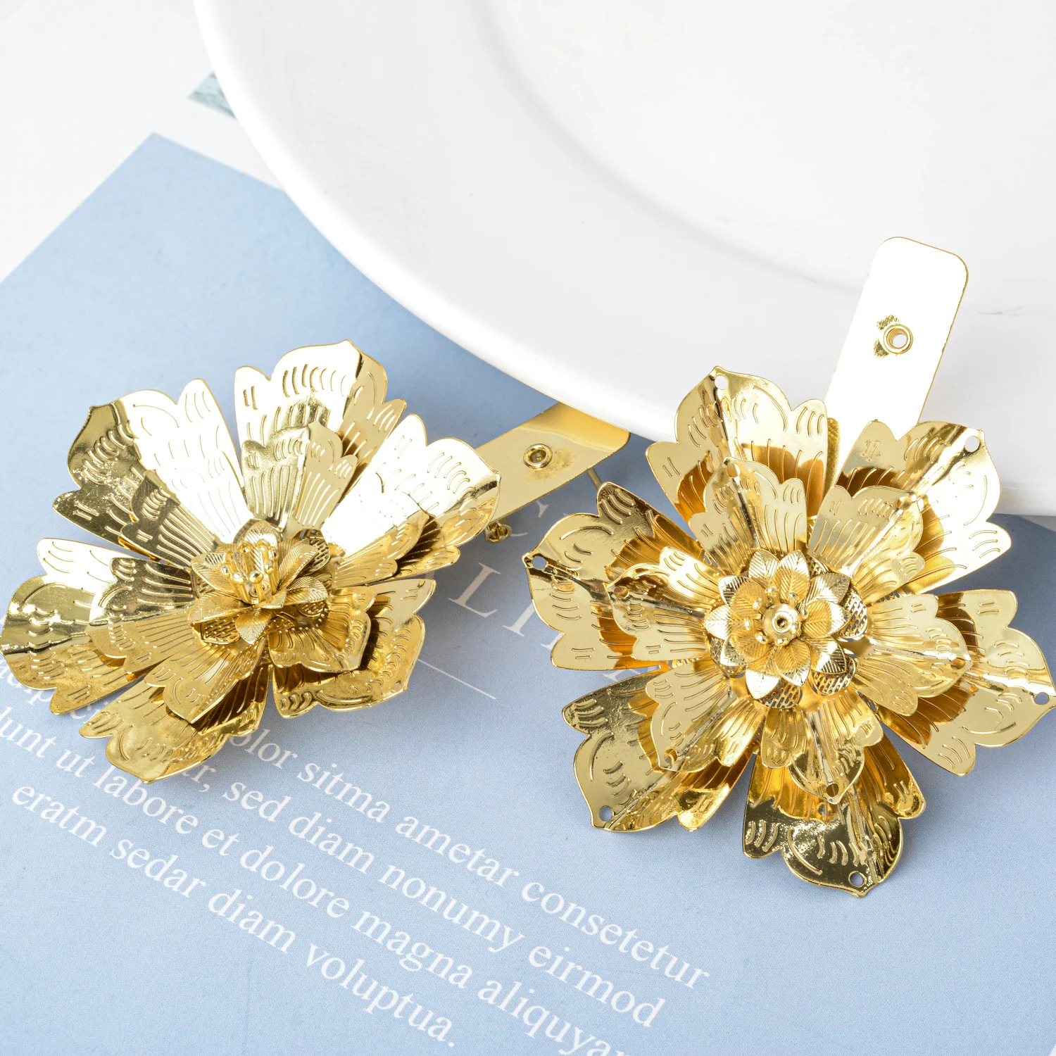 

Christmas earrings 14k gold plated earring fashion flower jewelry for women with wholesale designer inspired earrings