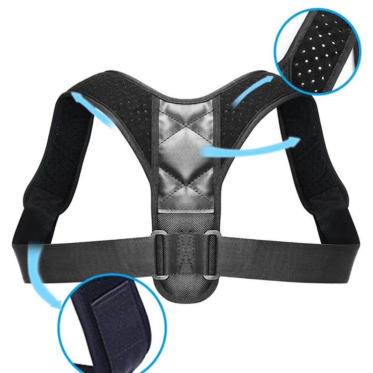 

2020 Comfortable Adjustable Durable Orthopaedic Neoprene Back Brace Posture Support Brace Corrector de postura de respaldo, Black or according to pantone