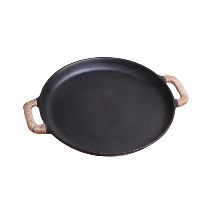 

Hot Selling Kitchen Cookware Kit 30cm Pizza Pan Fried Steak Pan