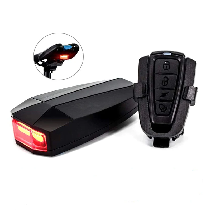 

Smart Alarm Taillight USB Charging Taillights Waterproof Wireless Remote Control Bicycle Taillights