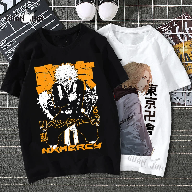 

Hot Japanese Anime tokyo revengers 2021 T Shirt Men Cartoon T-shirt Graphic Tees Unisex Tops Tshirt Male