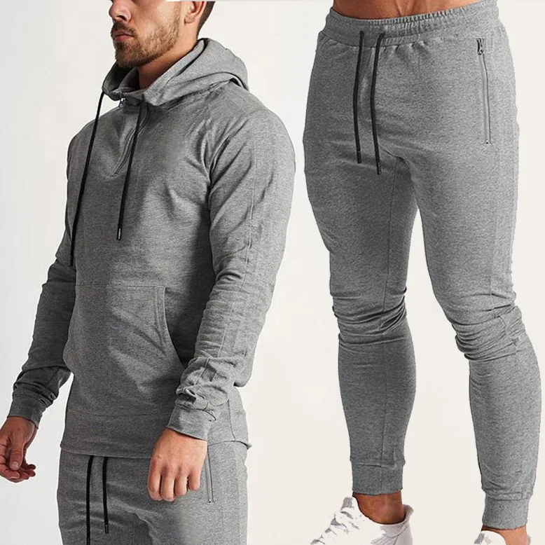 

Men Tracksuit Training Jogger Gym Outfit Sports Tracksuit, Black,gray,beige