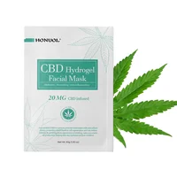 

Private Label OEM Natural Beauty Firming, Brightening Deep Moisturizing Facial Mask 20MG CBD Hydrogel Face Mask Skin Care