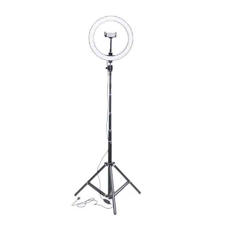 

MASSA 2020 Newest 10 inch Makeup Live Stream Led Selfie Ring Light With Tripod Stand, Black