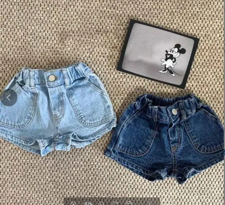 

2022 wholesale summer toddler baby girls shorts Jeans Denim kids clothing 152A21D311