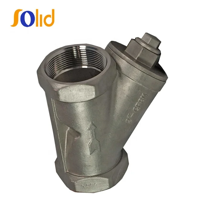 Stainless Steel CF8M Female thread ends Y-Type Strainer 800 PSI BSP