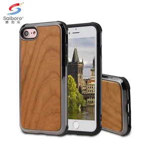 Saiboro Bamboo Cover Electroplated TPU Phone Case iPhone 8 8 Plus