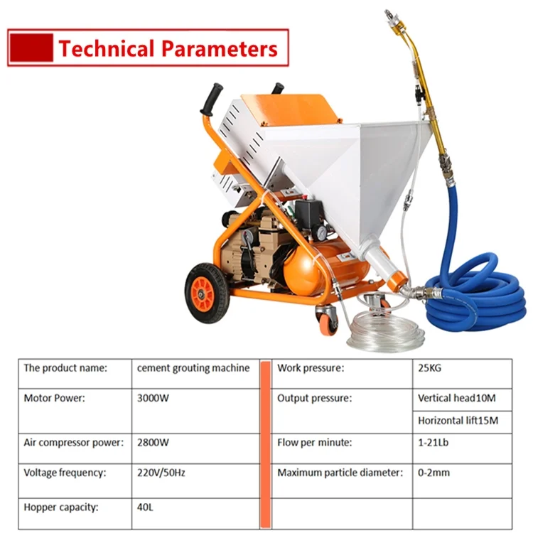 
High capacity cement mortar true stone paint spraying machine spray paint machine 