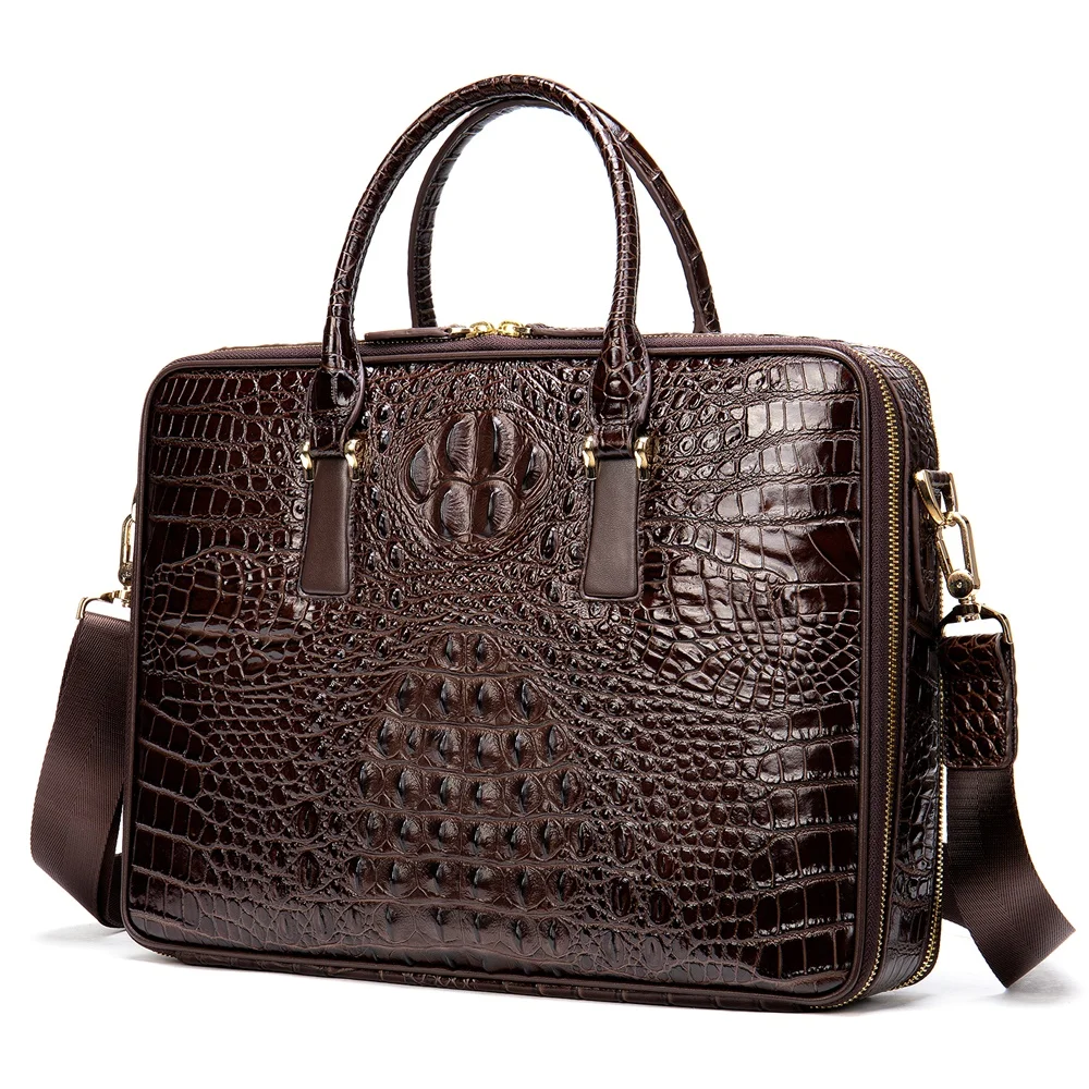 

Marrant 0025 large capacity genuine leather brief case business men bag