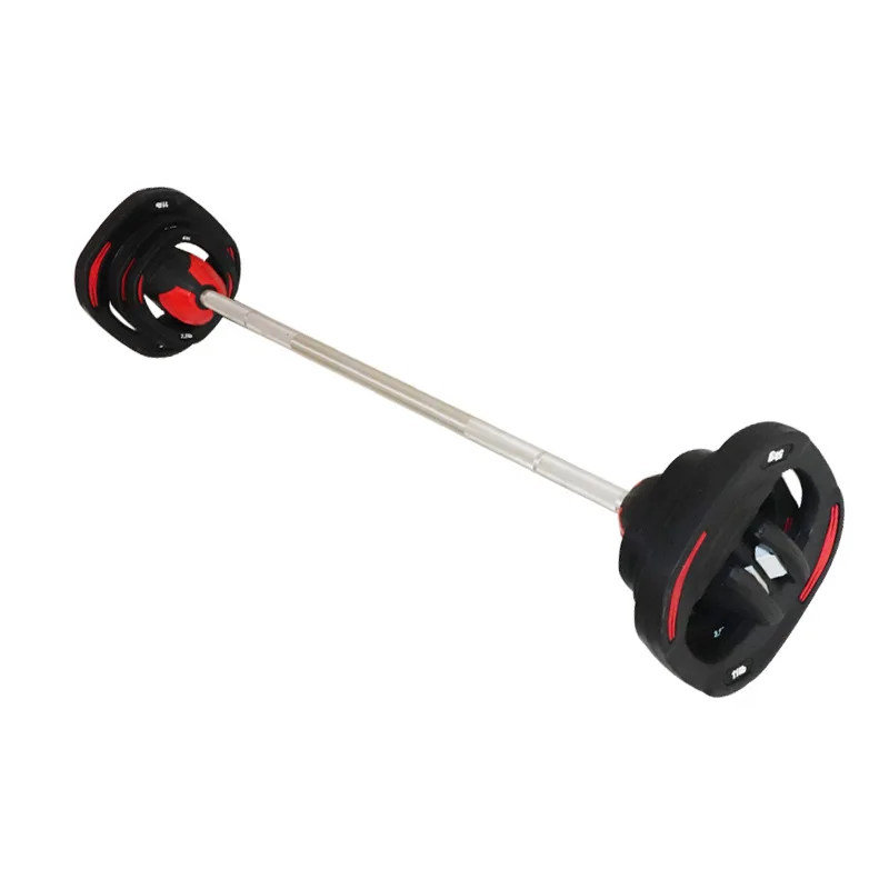 

Good Quality Woman Rubber Barbell Bodypump Barbell Crocodile Jaw Weight Bar Weight Plates