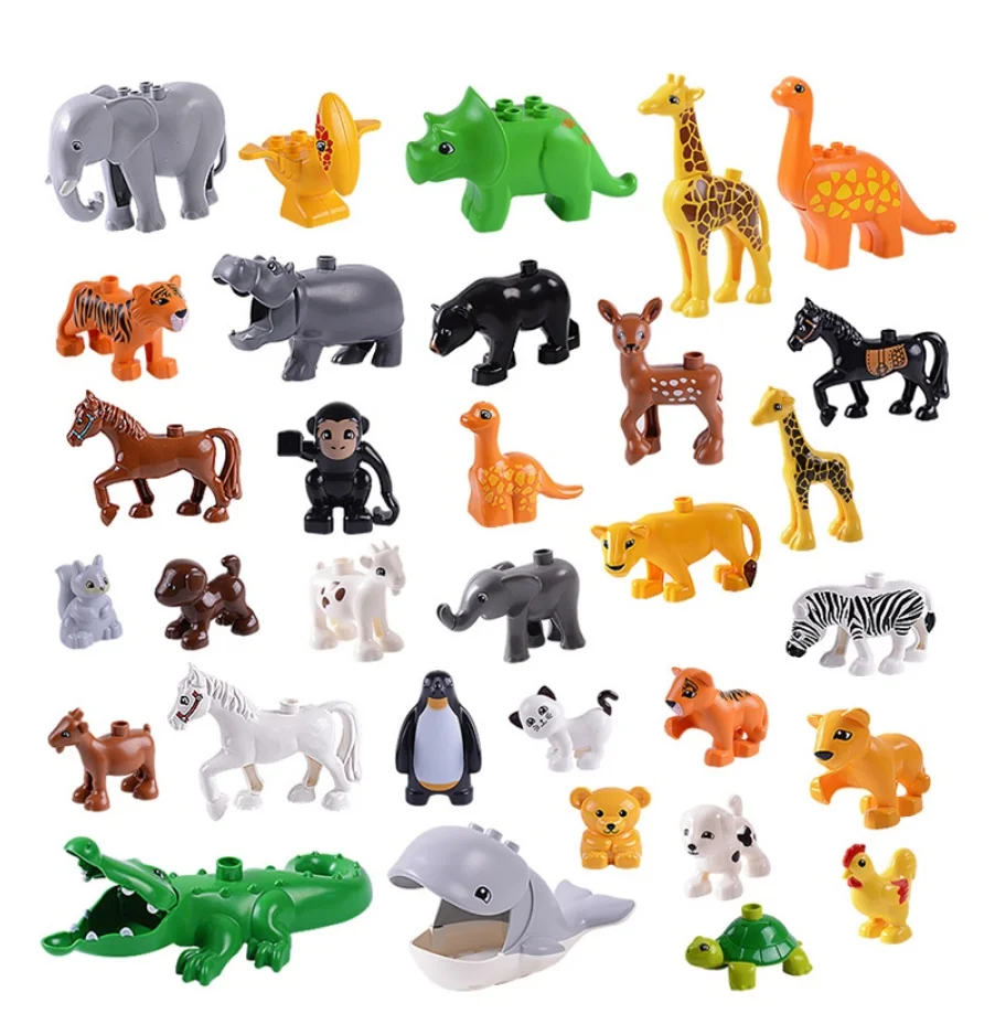 animal series model figures big building blocks an