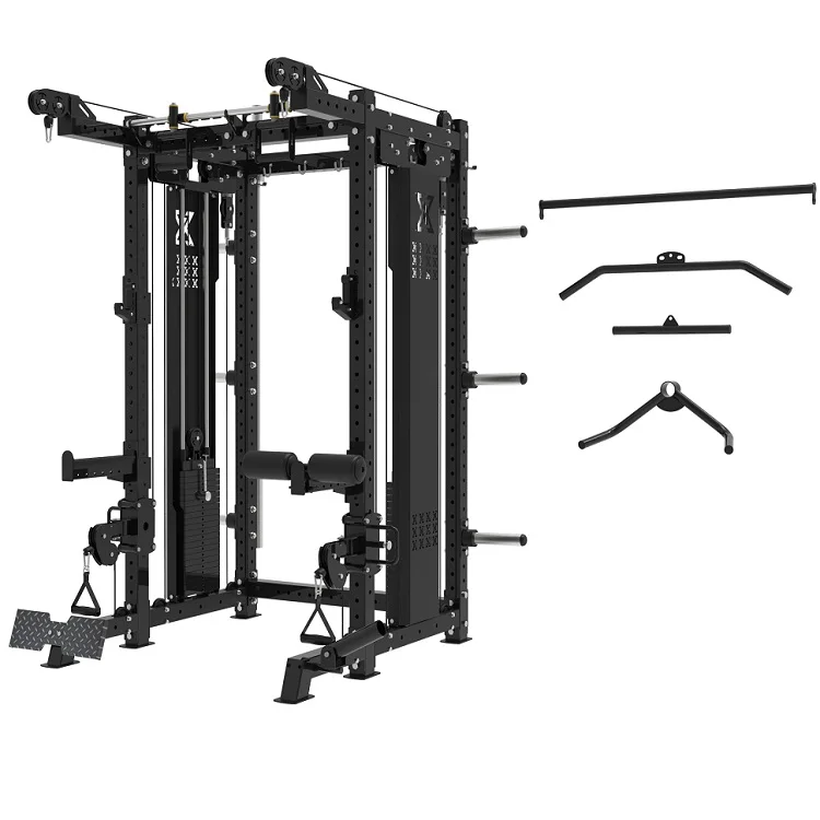 

Commercial Gym Power Rack All in One Multi Functional Smith Machine, Optional