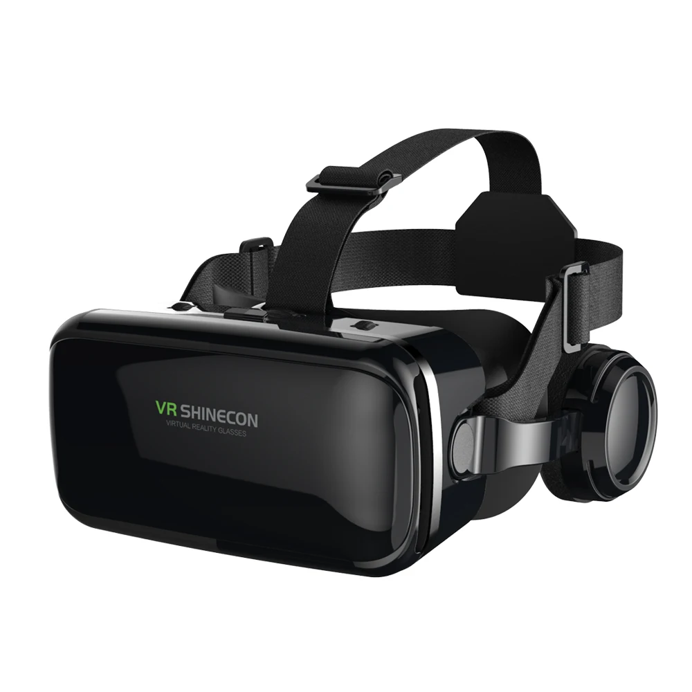 

Hot selling G04E Shinecon Headset VR 360 Degree three- dimensional Virtual reality 3D Glasses, Black