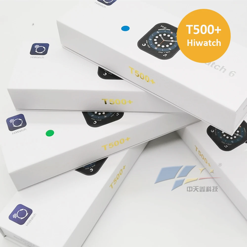 

2021 New T500+ Hiwatch 2021 Smartwatch pk IWO 8 10 11 Series 6 smart Watch T500+ for Android Ios