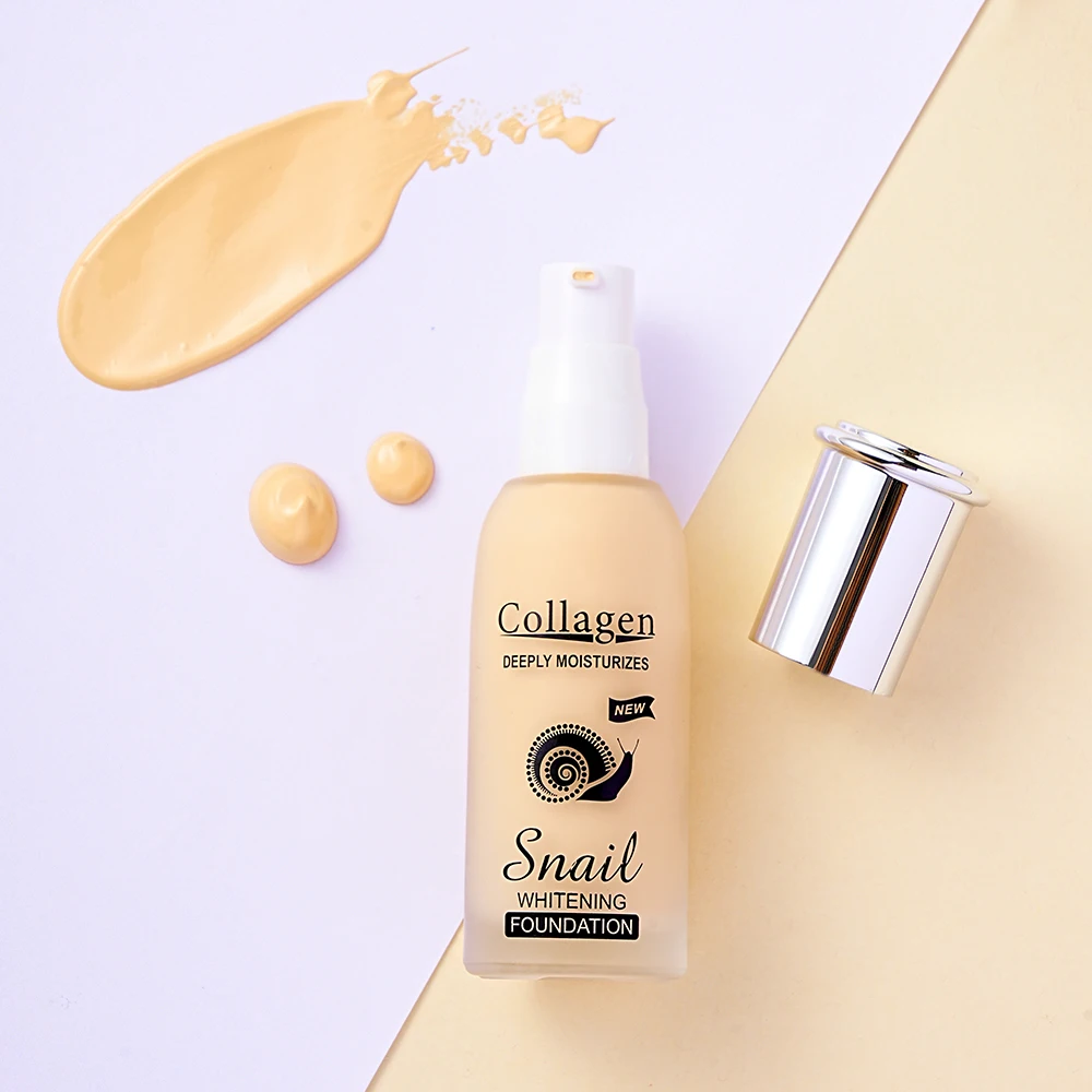 

Peimei Collagen & snail Cosmetics Snail Enough Collagen Moisture Natural Concealer Foundation To Whitening And Brighten