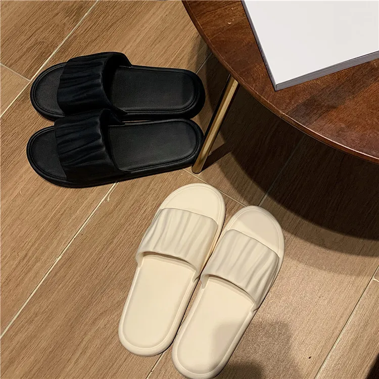 

casual soft plain sandals and outdoor cloud slippers for ladies, Shown