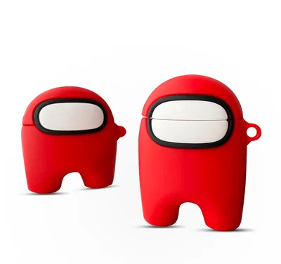 

Wholesale Hot Sale Game Among Us Soft Silicone Earphone Case For AirPods Pro 3 2 1 Cover With Hook