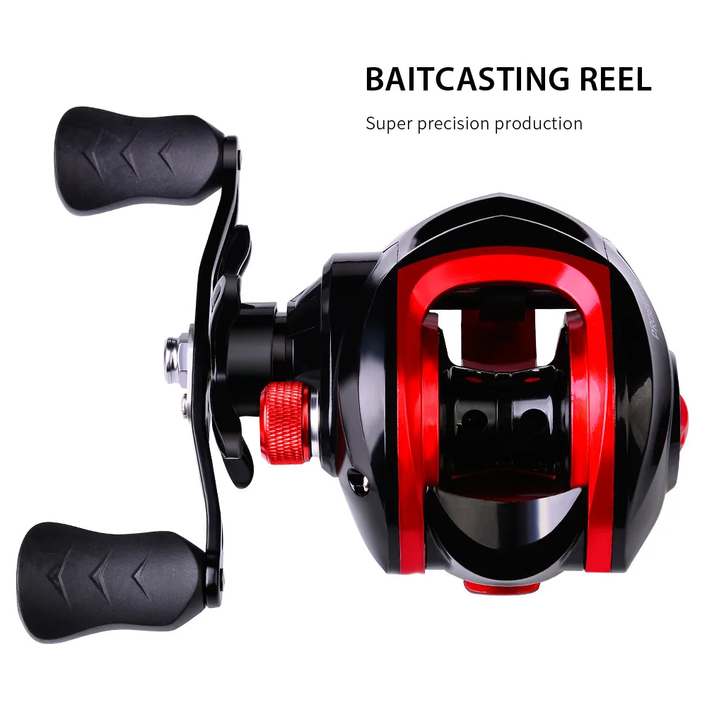 

10 Levels Magnetic Brake Fishing Reel 7.2:1 High Speed Metal Fishing Wheel 10 Kg Max Low Profile Waterproof Surfcasting Reel
