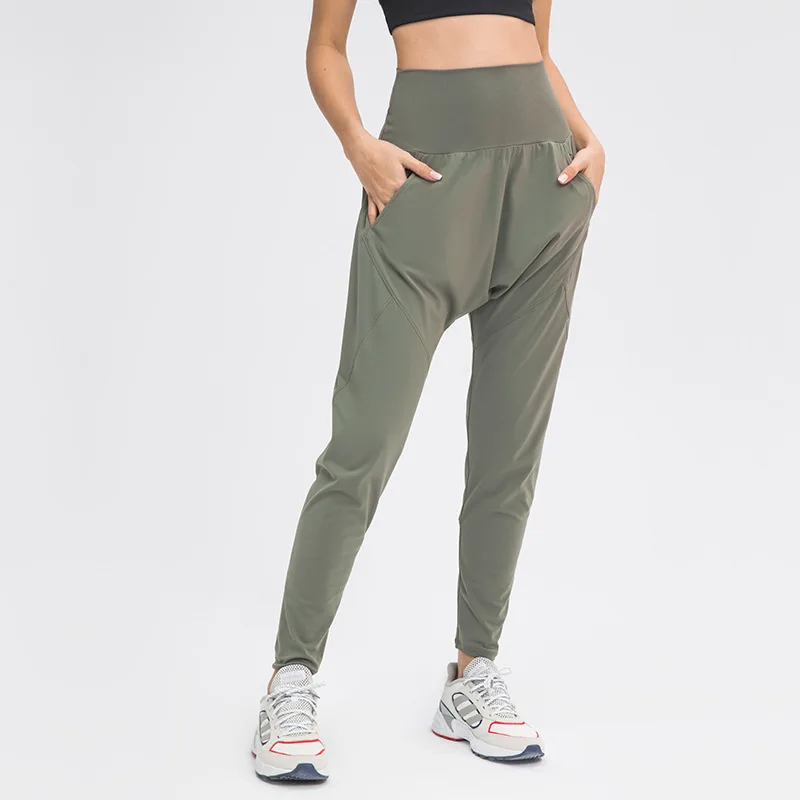 

Summer new outdoor sports running fitness yoga pants lightweight casual stretch ankle Harlan carrot pants women casual tracksuit