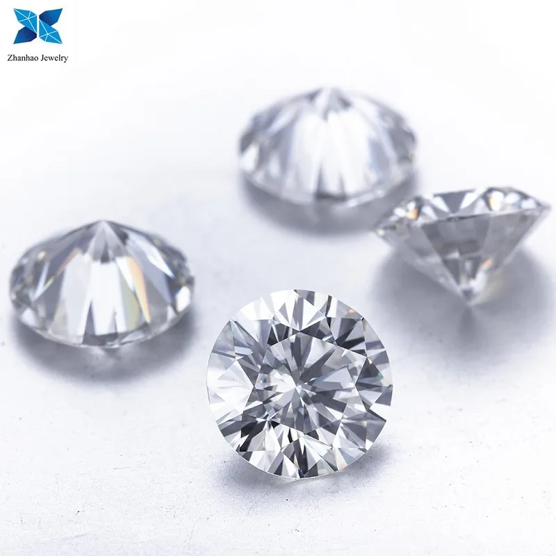 

wholesale price Moissanite Gemstone White Round Cut Loose 1 carat Round shape synthetic moissanite gems stone