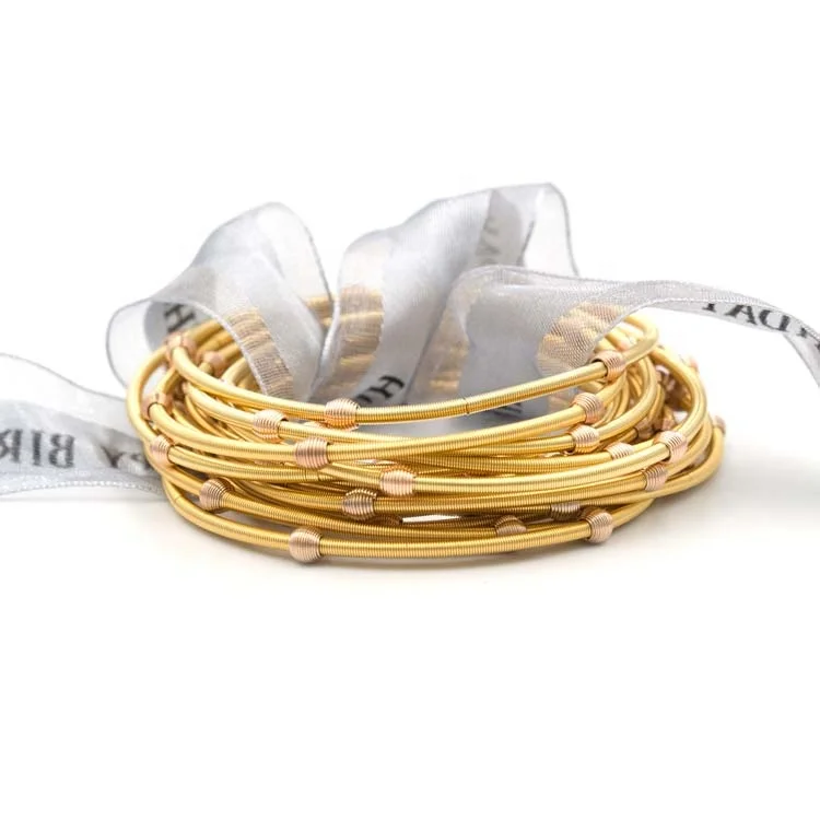 

AmorYubo jewelry gold bracelet women gold plated bracelet spring, Rose gold,gold plated