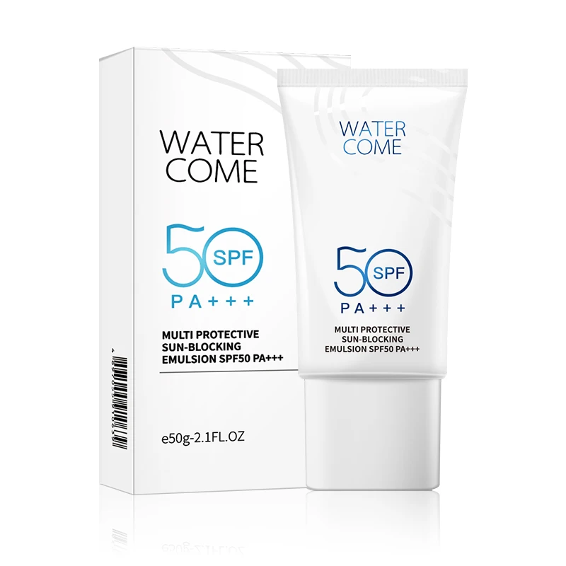 

Watercome In stock Non Greasy Sunblock Protection Lotion Cream Private Label Sunscreen with Broad Spectrum SPF 50