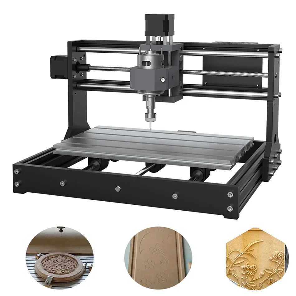 

Twotrees GRBL control 0.9 Aluminum plastic CNC 3018 Pro wood engraving machine carving for wood Plastic Acrylic PCB Engraver