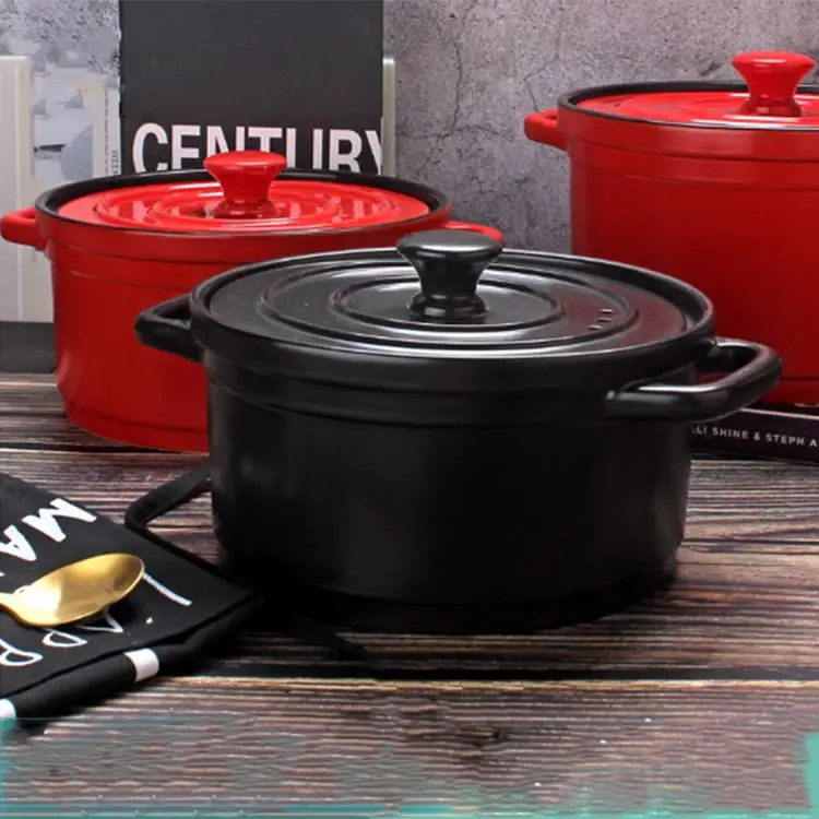 

Having Stock ceramic non-stick shallow casserole pan with lid With Good product quality, Multi-color selection