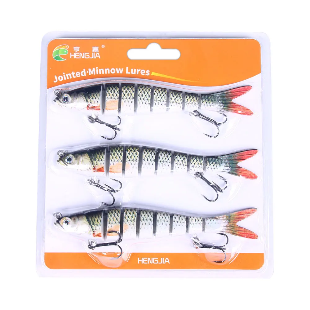 

Wholesale 13.7cm 27g fishing bait set hard plastic jointed Lure Artificial jionted lure bait, 10 colors